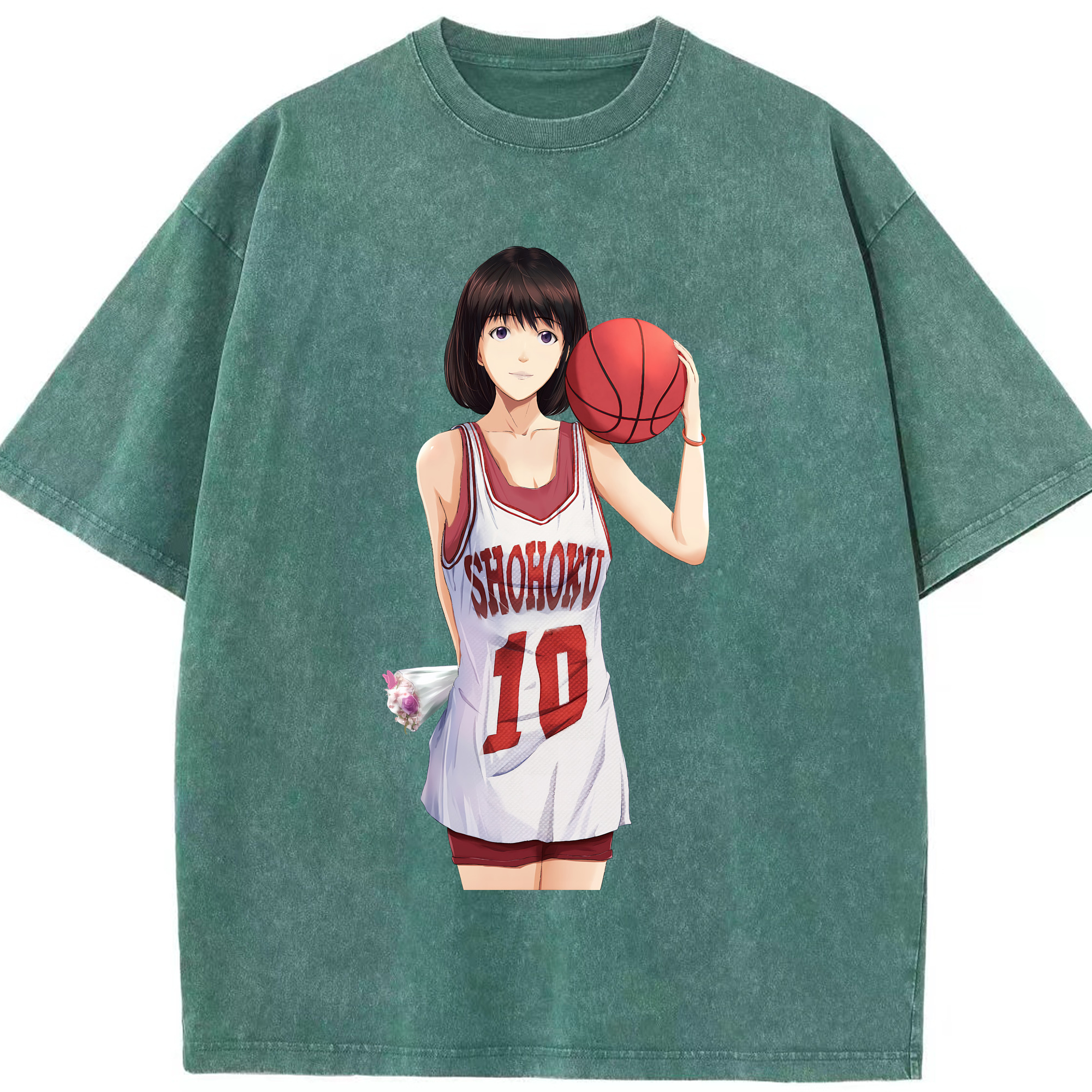（画像用） SLAM DUNK／スラムダンク 綿100% ヴィンテージ風 半袖Tシャツ（フロントプリント）